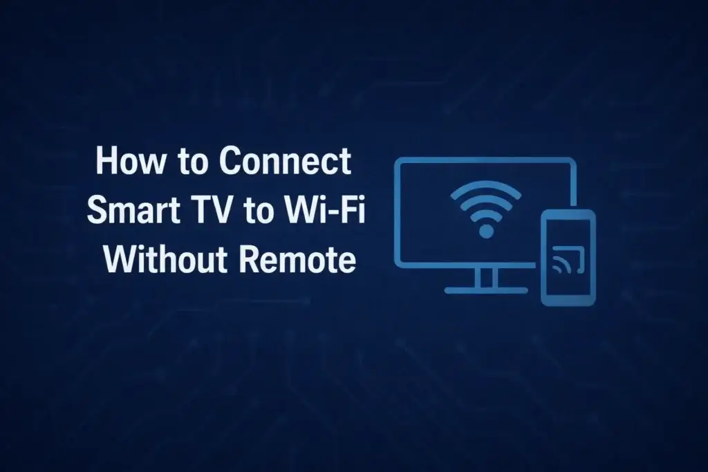 Connect Smart TV to Wi-Fi Without Remote